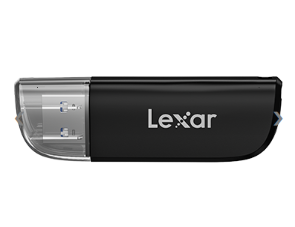 LEXAR LRW300U Dual-Slot USB-A/C Reader Featuring both an SD ™ and microSD ™ card slot with transfer speed up to 170 MB/s